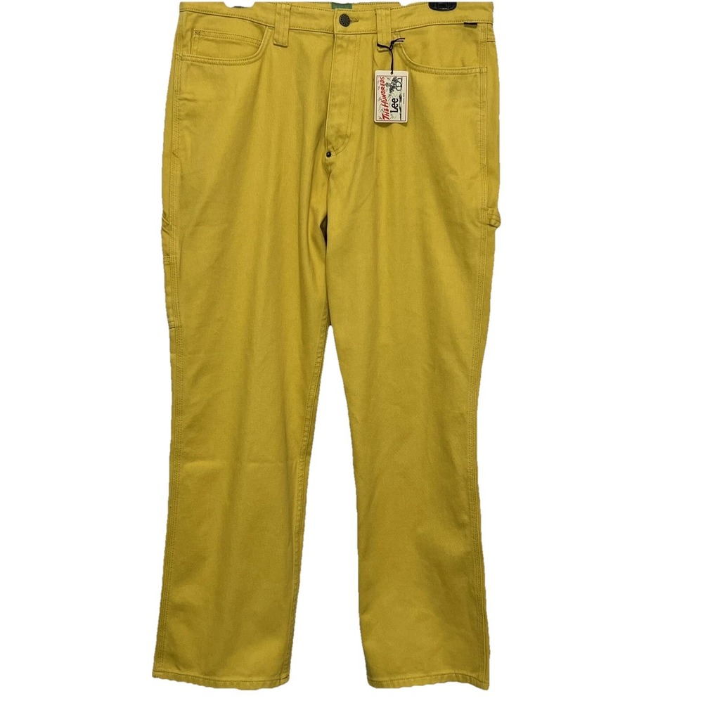 Lee Carpenter Work Pants The Hundreds Jeans Casual Yellow Men Size 36X32 New